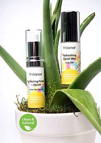 Frilliance Clear Skin Kit Perfecting Primer Serum & Facial Mist for Acne – unscented
