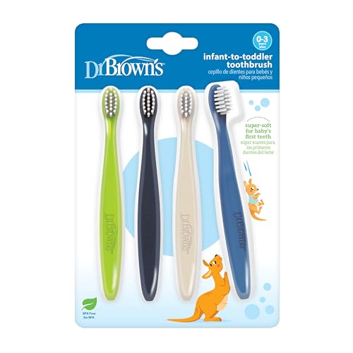 Dr. Brown's Infant-to-Toddler Toothbrush Set, Soft & Gentle - Product Imagery