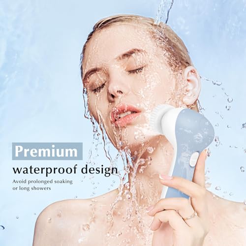 COSLUS Facial Cleansing Brush Face Scrubber, 7-in-1 Rotating - Product Imagery
