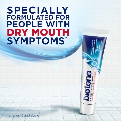 Biotene Fluoride Toothpaste for Dry Mouth Symptoms, Fresh Mint, - Product Imagery