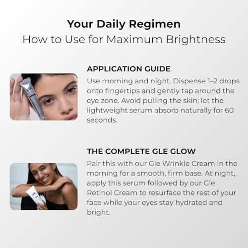 Gle Vitamin C Eye Serum for Dark Circles, Eye Wrinkles and - Product Imagery