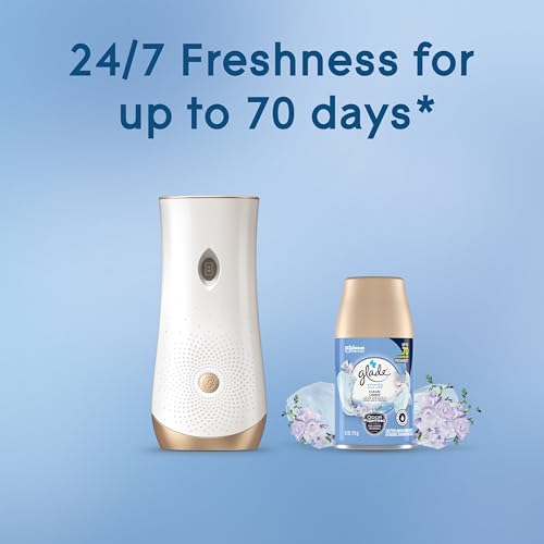 Glade Automatic Spray Air Freshener Refill, Clean Linen, 2 Count - Product Imagery