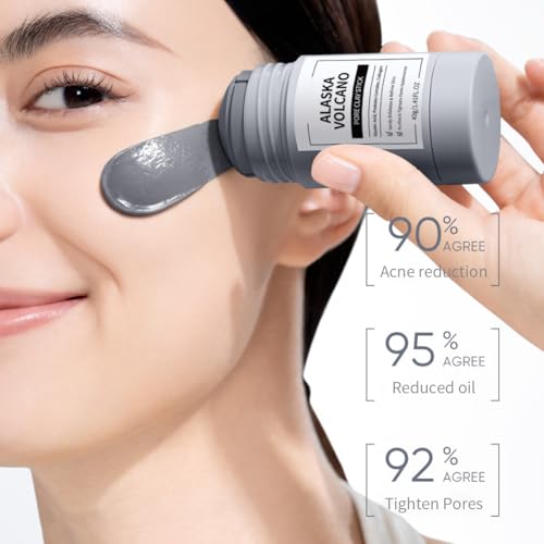 2 Pcs Face Mask Stick for Face，Volcanic and Wormwood Mud Mask - Product Imagery
