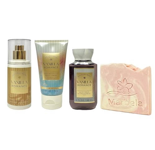 Bath & Body Works Vanilla Romance 3 Piece Bundle - Fine - Product Imagery