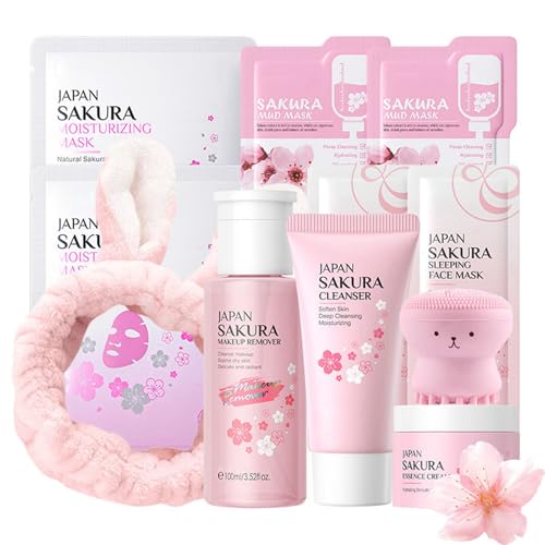 Skincare Set Sakura Skincare Gifts For Teen Girls, 11 Pack Skin - Product Imagery
