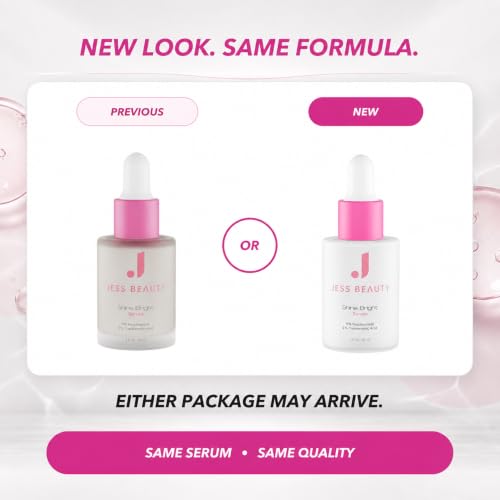 JESS BEAUTY | Shine Bright Serum | Niacinamide & Tranexamic Acid - Product Imagery