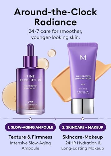 MISSHA Time Revolution Night Repair Face Serum 5X 1.69 oz, - Product Imagery