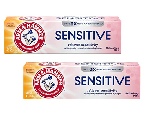 ARM & HAMMER Sensitive Teeth & Gums Toothpaste 4.5 oz (Pack of 2) - Product Imagery