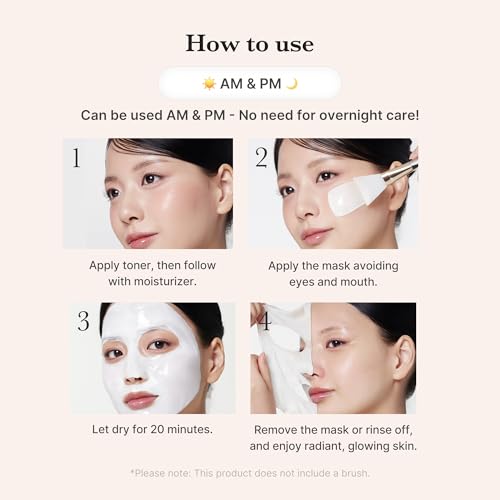 medicube Wrapping Mask Collagen Glazed Milky Glow - Daytime Peel - Product Imagery