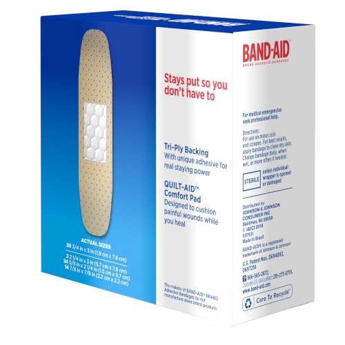 BAND-AID Brand Tru-Stay Sheer Adhesive Bandages, Assorted Sizes, - Product Imagery