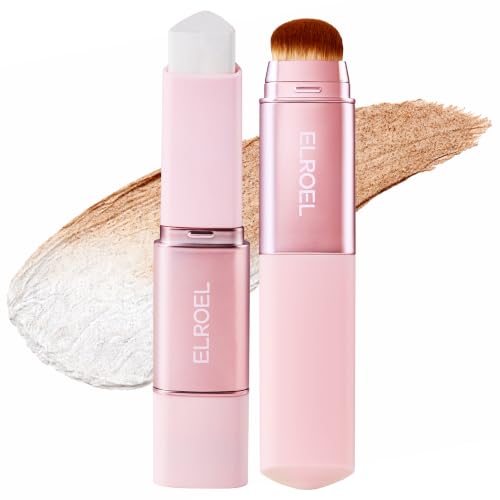 ELROEL Blanc Cover Mela Stick - Color Changing Foundation Stick (Deep) – Deep, Cruelty Free, Fragrance Free, Mineral Oil