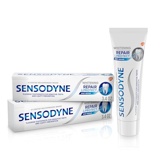 Sensodyne Repair and Protect Whitening Toothpaste, 3.4 oz (Pack - Product Imagery