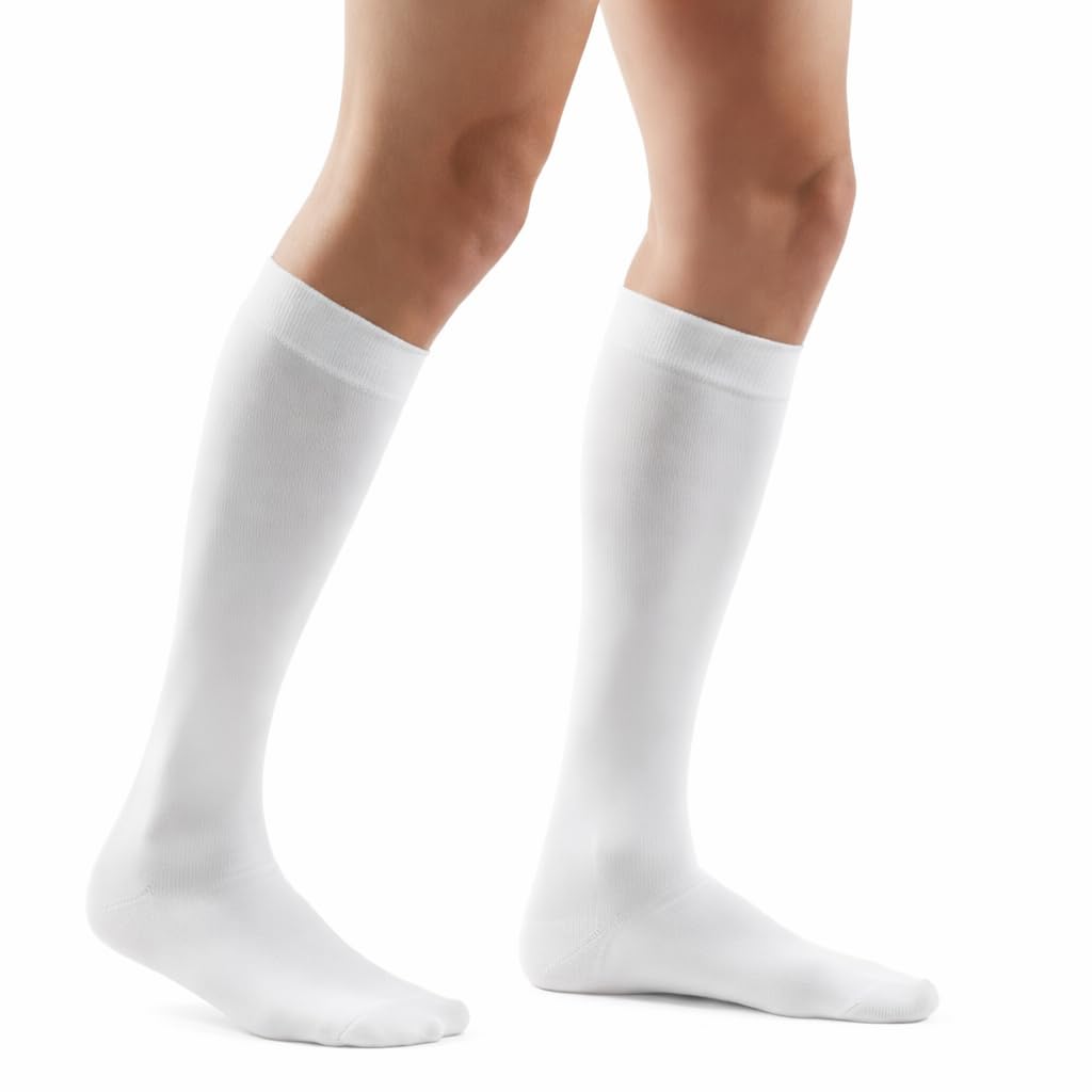 Allegro Unisex Cotton Knee High Firm Graduated Compression Socks - Product Imagery