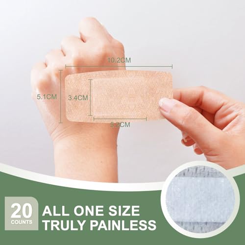 Hysimedy Silicone Bandages for Sensitive Skin 2x4 Inch Painless - Product Imagery