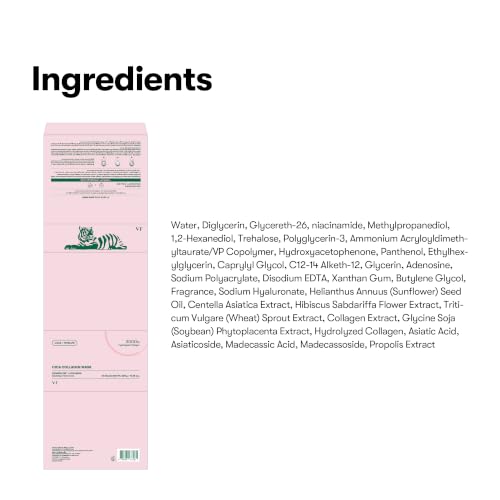 VT COSMETICS CICA Collagen Daily Mask, 30 Sheet Masks - Product Imagery