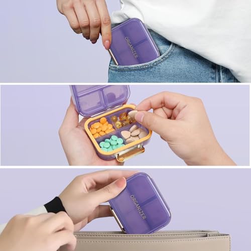 Portable Travel Pill Organizer Weekly Pill Case Waterproof Box - Product Imagery