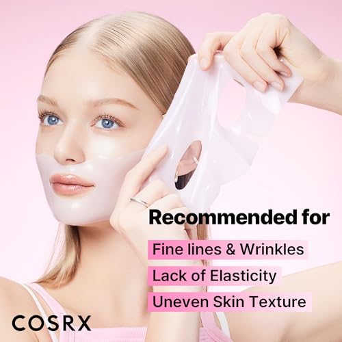 COSRX Pink Peptides Collagen Lifting Glow Hydrogel Face Masks 3 - Product Imagery