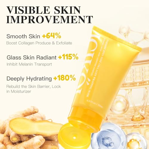Turmeric Collagen Night Wrapping Mask 5.07 oz (2x Standard Size) - Product Imagery