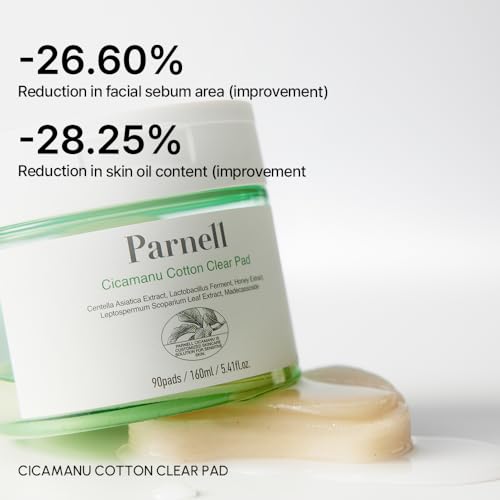 Parnell Cicamanu Cotton Clear Pad | Gentle Daily Exfoliating & - Product Imagery