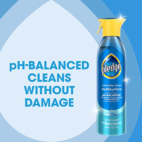 Pledge pH Balanced Multi Surface Cleaner Spray, Rainshower, - Product Imagery