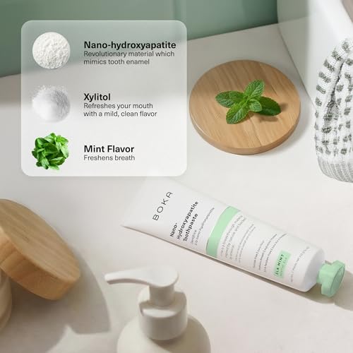 Boka Toothpaste - Fluoride Free Toothpaste, Nano Hydroxyapatite - Product Imagery