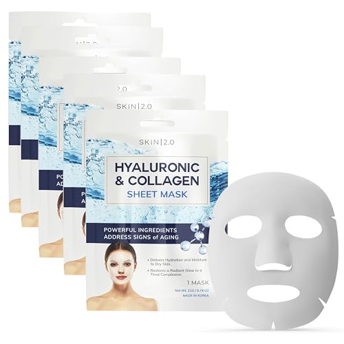 Skin 2.0 Hyaluronic Acid & Collagen Sheet Mask - Hydrating, - Product Imagery