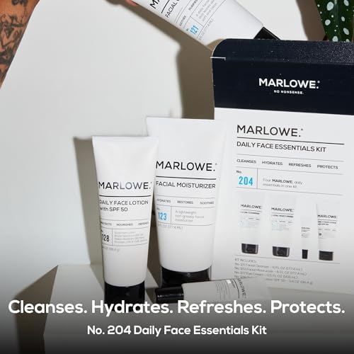 MARLOWE. Men's Skin Care Gift Set, Daily Essentials Face Kit - Product Imagery