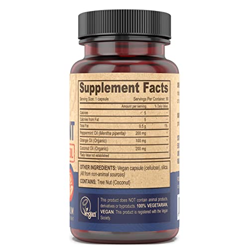 DEVA Nutrition Premium Vegan Peppermint Oil with Orange Oil, - Product Imagery