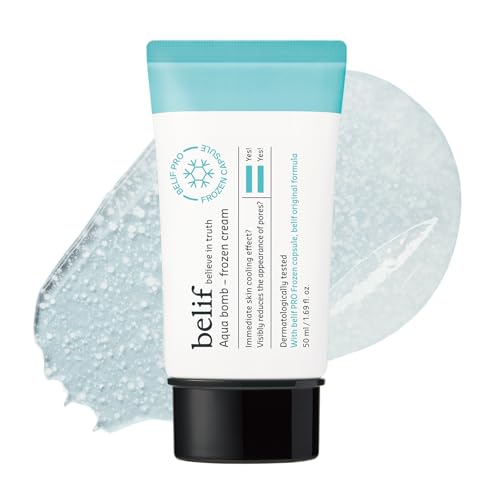 belif Aqua Bomb Frozen Gel Cream - Cooling Relief with Panthenol - Product Imagery