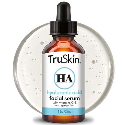 TruSkin Hyaluronic Acid Serum for Face for Hydrated, Plumper - Product Imagery