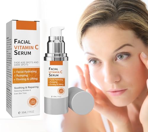 Facial Vitamin C Serum, 30ml, Firming & Lifting, Fades Dark - Product Imagery