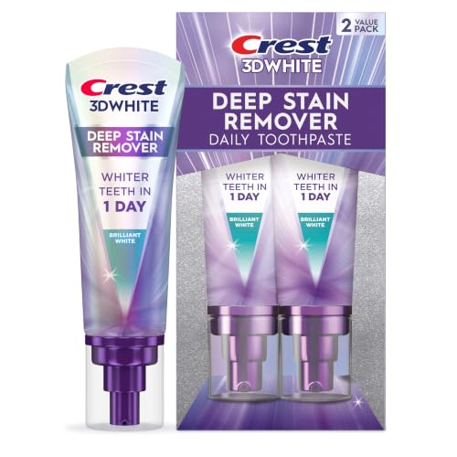 Crest 3D White Deep Stain Remover Toothpaste, Teeth whitening - Product Imagery