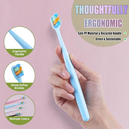 Tetragonal tree 6-Pack Extra Soft Toothbrushes for Sensitive - Product Imagery