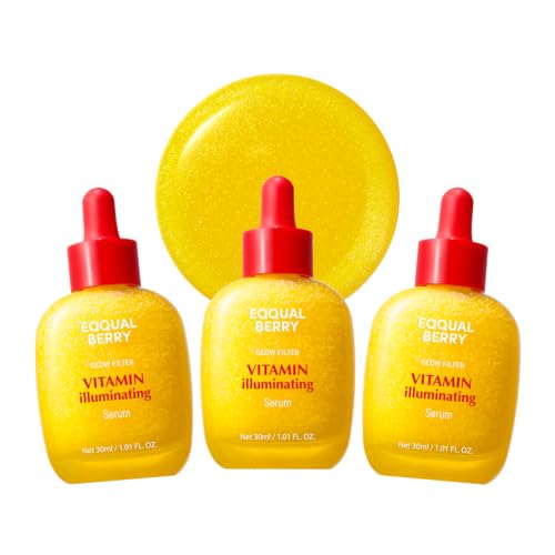 EQQUALBERRY Vitamin Illuminating Serum Triple Pack | Niacinamide - Product Imagery