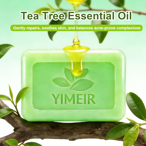 Turmeric Facial Soap & Tea Tree Soap Bars Duo - Natural - Product Imagery