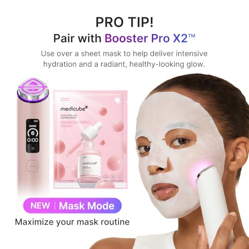 medicube Salmon DNA PDRN Pink Vitamin Coated Sheet Mask 10EA - Product Imagery