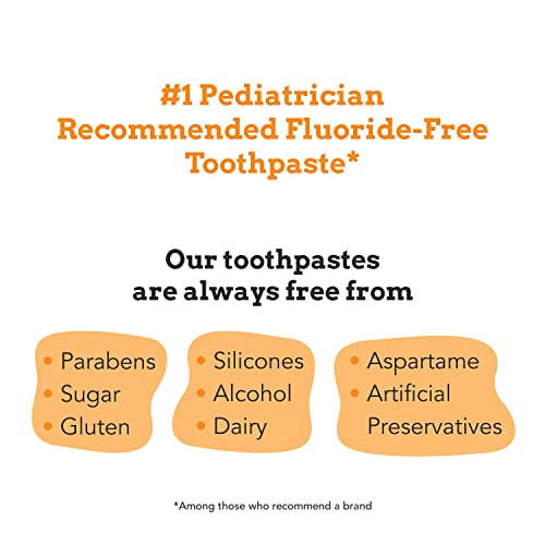 Orajel Naturals Fluoride-Free Toothpaste and Toothbrush for Ages - Product Imagery