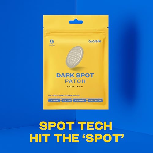 AVARELLE Microneedle Vitamin C Dark Spot Patches for Face 9 Count - Product Imagery