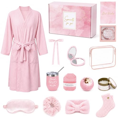 14 Pcs Birthday Gifts for Women Relaxing SPA Robe Sets - gisgfim Official Imagery - 1