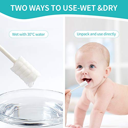 dearlomum 48PCS Baby Tongue Cleaner Newborn Toothbrush - Product Imagery