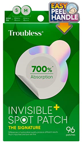 Troubless Invisible Pimple Spot Patch - 96 Ultra Thin Acne - Product Imagery