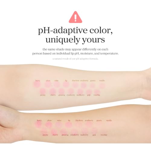 NOONI Korean Lip Oil - Applepeony - pH Color-Changing Plumping - Product Imagery