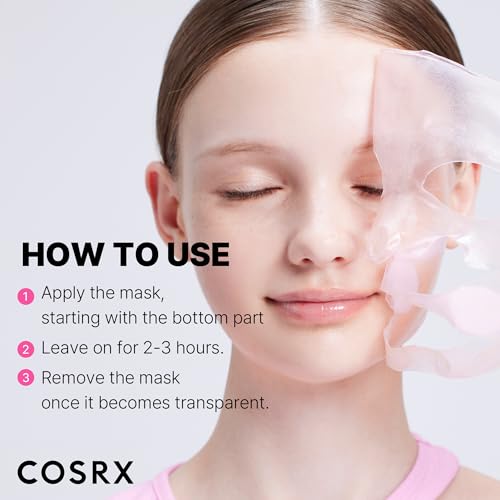 COSRX Pink Peptides Collagen Lifting Glow Hydrogel Face Masks - Product Imagery