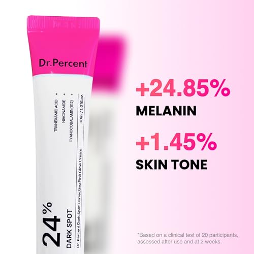 Dark Spot 24% Correcting Pink Glow Cream | Tranexamic Acid 6%, - Product Imagery