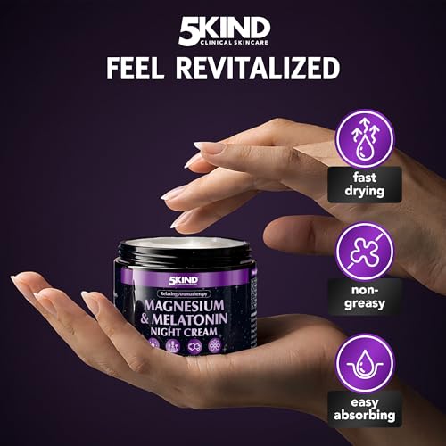 5Kind Melatonin & Magnesium Sleep Cream 3.4 floz Magnesium - Product Imagery