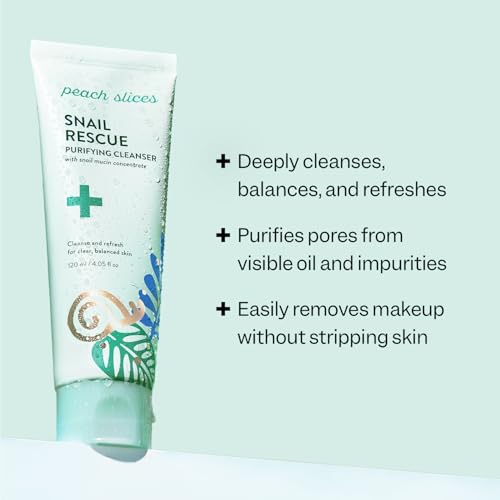 Peach Slices - Snail Rescue Purifying Cleanser (4.05 oz) - Snail - Product Imagery