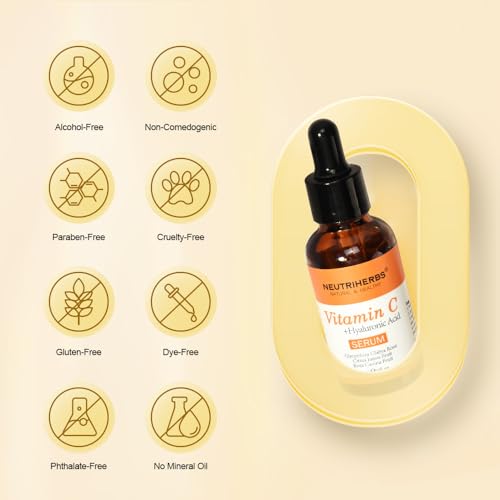 NEUTRIHERBS Vitamin C Serum with Hyaluronic Acid Brighten Firm - Product Imagery