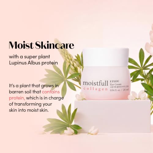 ETUDE Moistfull Collagen Korean Eye Cream, Hydrating, 0.94 fl oz - Product Imagery