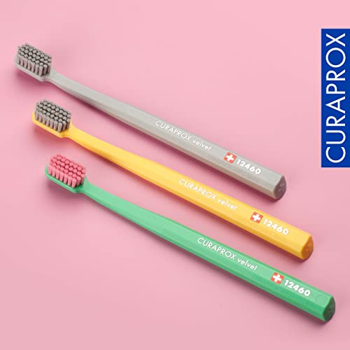 Curaprox CS 12460 Velvet Toothbrush, Random Color, Single Pack, - Product Imagery