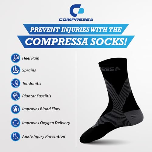 Compressa Compression Socks for Women & Men - Ankle Compression - Product Imagery
